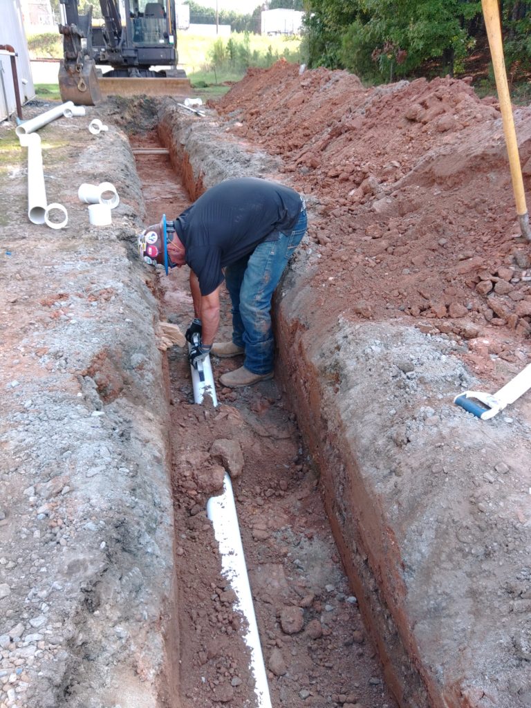 Industrial tying into sewer drain